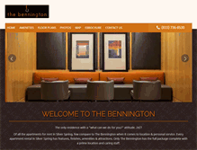 Tablet Screenshot of benningtonapts.com